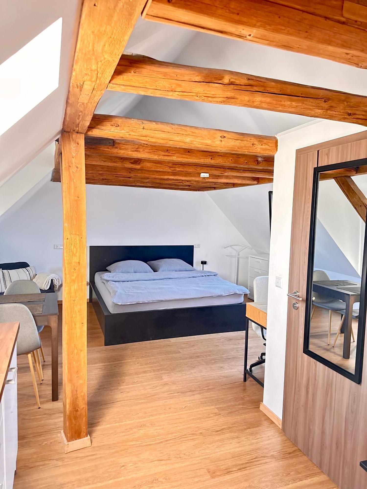 1 Zimmer Wohnung Dg Mit Klimaanlage Und Kleinen Balkon Oedheim المظهر الخارجي الصورة