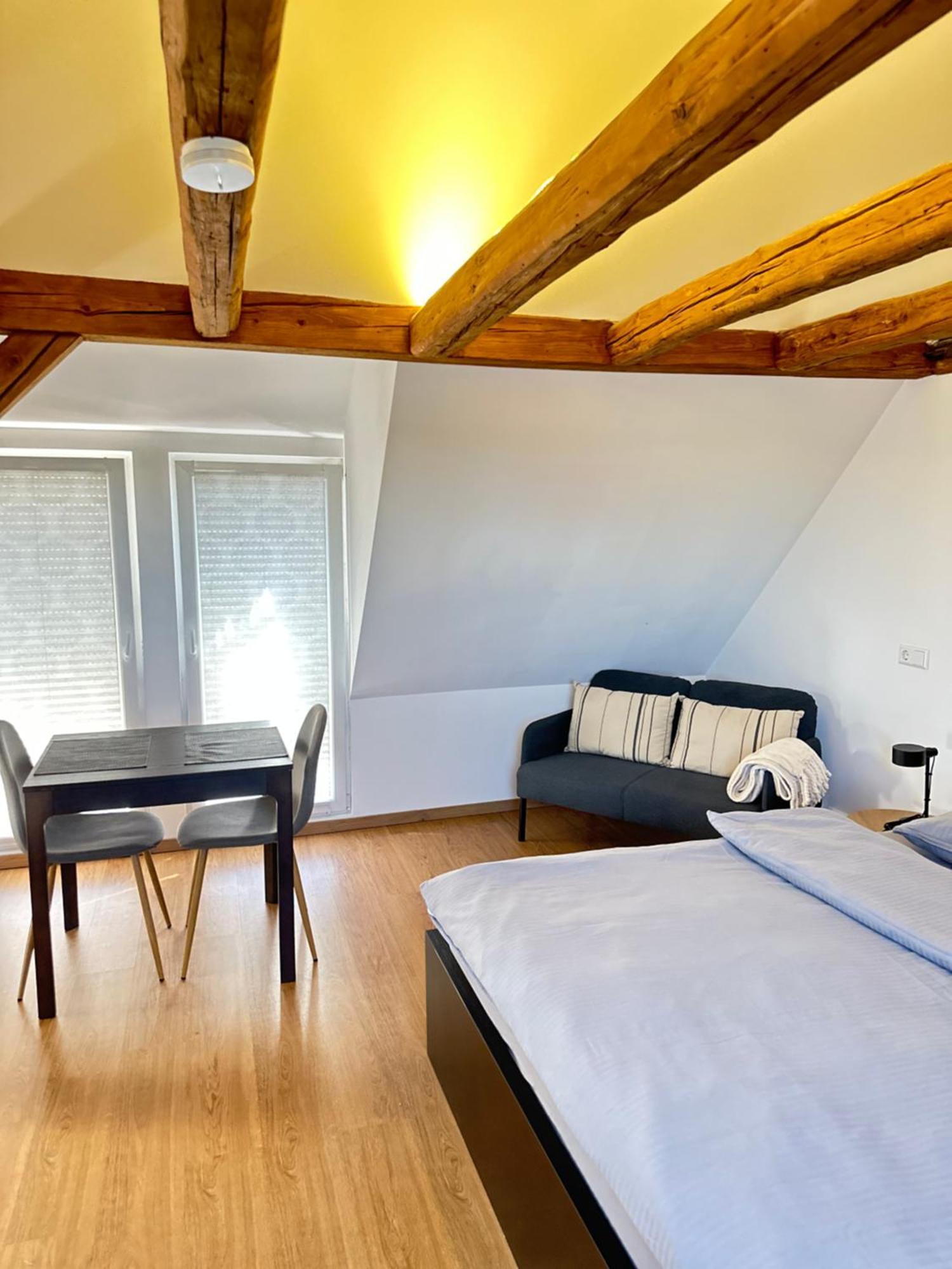 1 Zimmer Wohnung Dg Mit Klimaanlage Und Kleinen Balkon Oedheim المظهر الخارجي الصورة
